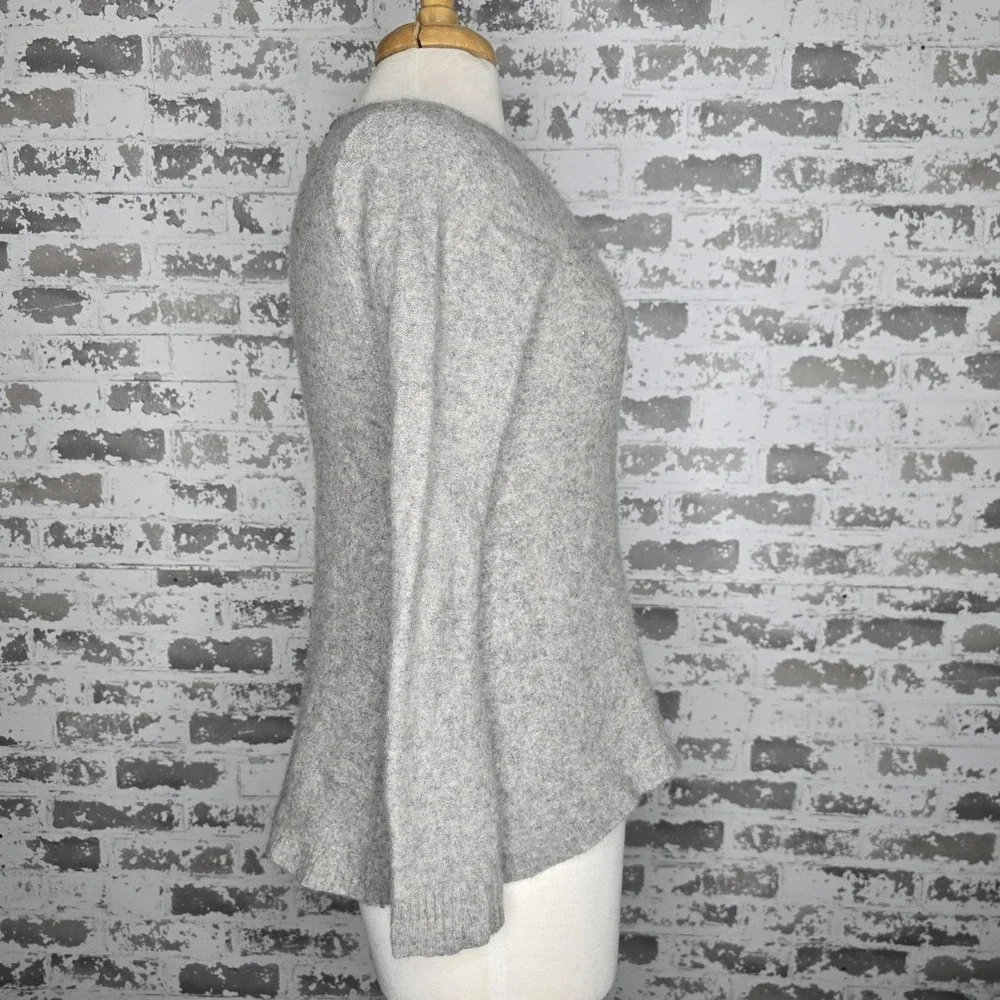 Chelsea & Theodore Cashmere Sweater Womens XL‎ Gray Zipper Pullover Long Sleeve